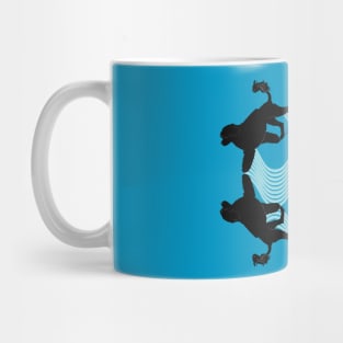 Trotting Lion Waves Mug